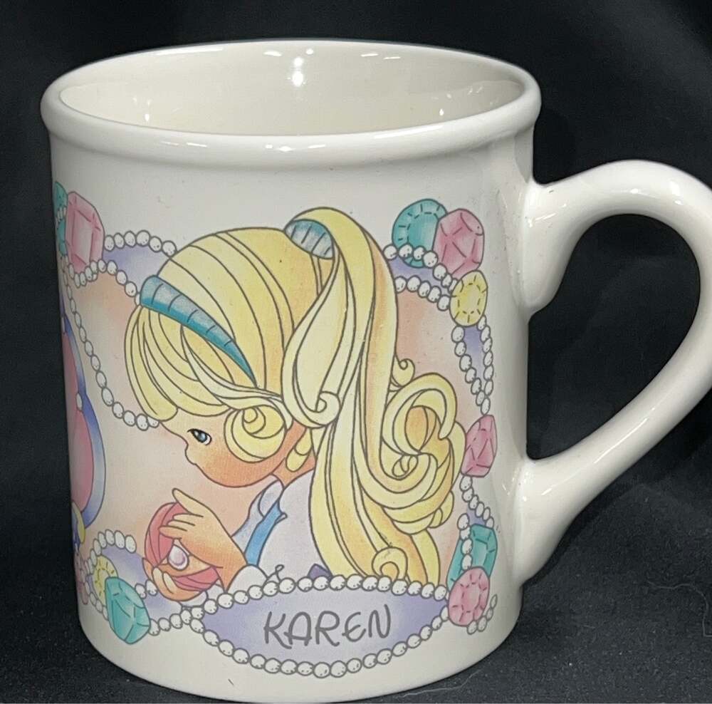 Vintage Enesco 1997 Precious Moments Karen Mug